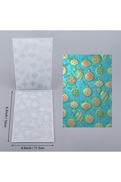 Choice AT0185 سلسلة عيد الميلاد ثلاثية الأبعاد مجلد النقش الملمس خلفية نمط سجل القصاصات DIY بطاقة زخرفية