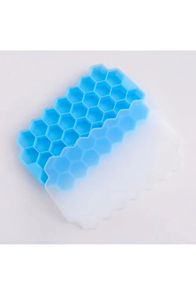 Choice1 قالب مكعبات الثلج الأزرق من السيليكون القابل لإعادة الاستخدام، خالٍ م...