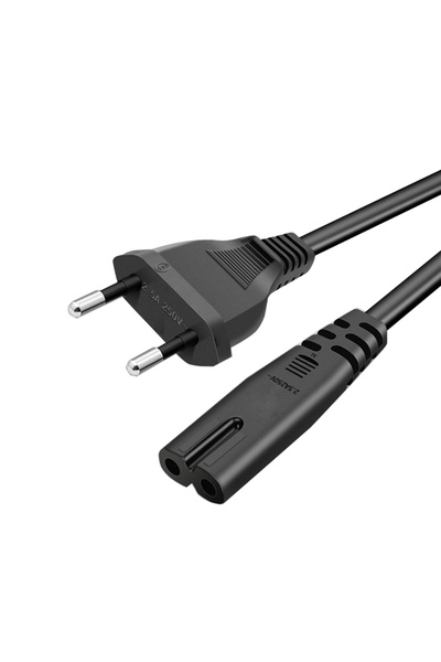 Choice 1.5m Straight Plug EU power cord for TV 90 degree Power cable with Ang...