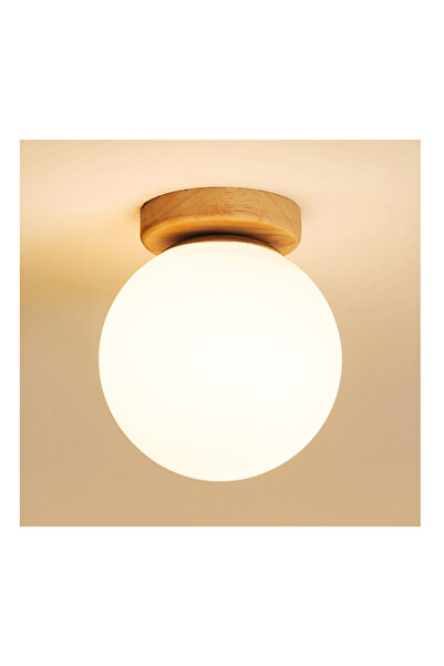 Choice 220V Bulb not included Log wood IRALAN E27 LED Simple Ceiling Lamp Fixture Room Bedroom Home Decor L