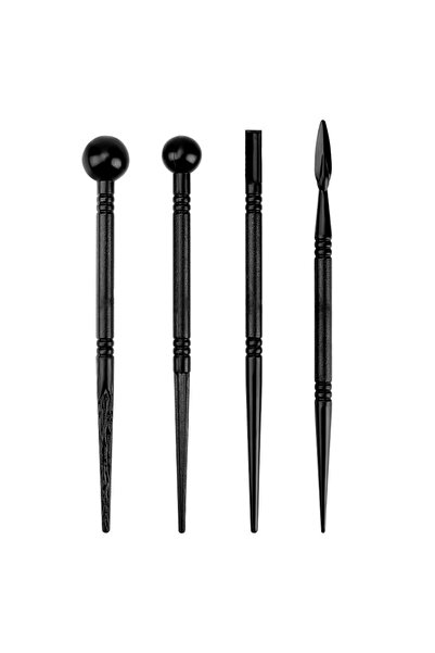 Choice مجموعة من 4 قطع من أدوات الطين، أعواد رمي الزهور بالفوندان، أعواد البت...