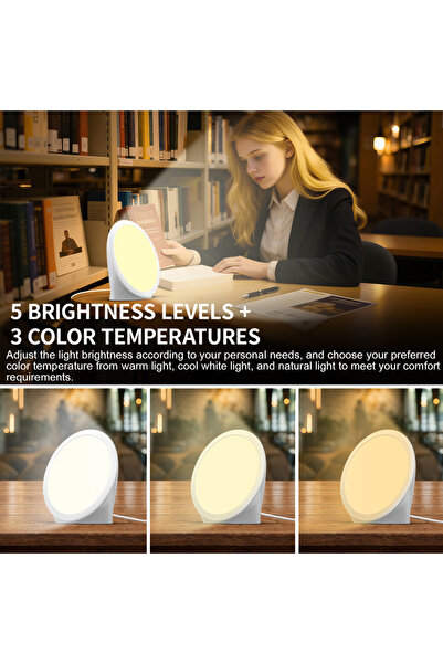 Choice مصباح ضوء نهاري أبيض، مصباح بقوة 10000 لوكس، مصباح ضوء شمسي طبيعي محمو...