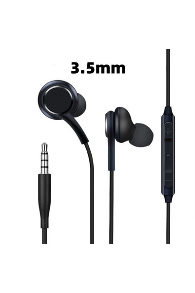 Choice سماعة أذن سلكية أصلية من النوع C بمقبس 3.5 مم باللون الأسود لهاتف S23 ...
