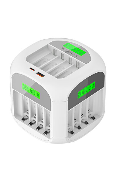 Choice شاحن بطاريات سريع ذكي من نوع PUJIMAX أبيض أمريكي، مربع الشكل، ذو 20 فت...