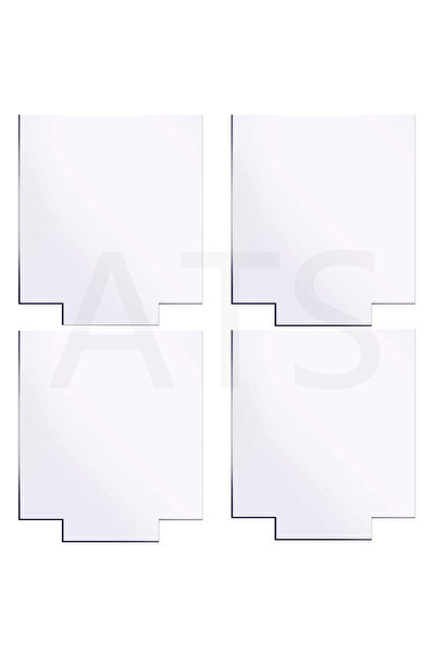 Choice 4-Square 4 Pcs Different Clear Acrylic Sheet Round Square Heart Pentag...