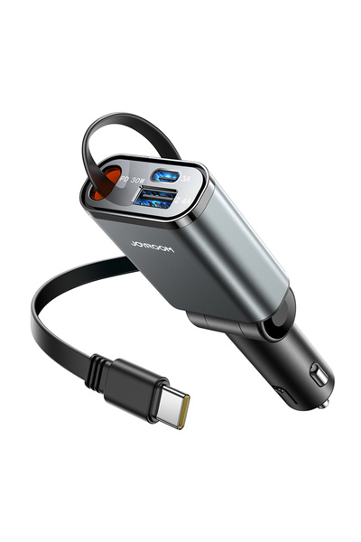 Choice شاحن سيارة Joyroom فائق النحافة بقوة 57 وات، شحن سريع بمنفذ USB C، لها...