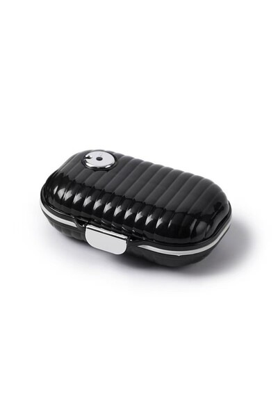 Choice Black big Mini Portable Travel Pill Box for Seven Days Multi-Grid Tablet Organizer Sealed Storage Ca