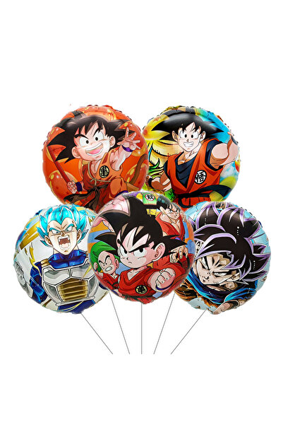 Miniso مجموعة من 5 بالونات حفلات على شكل كرة كرتونية من دراغون جوكو، بالونات ...
