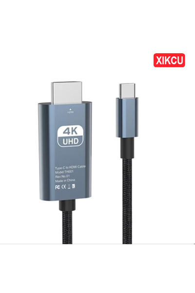 Choice كابل مضفر 4K 60Hz من النوع C إلى محول متوافق مع HDMI من النوع C كابل م...