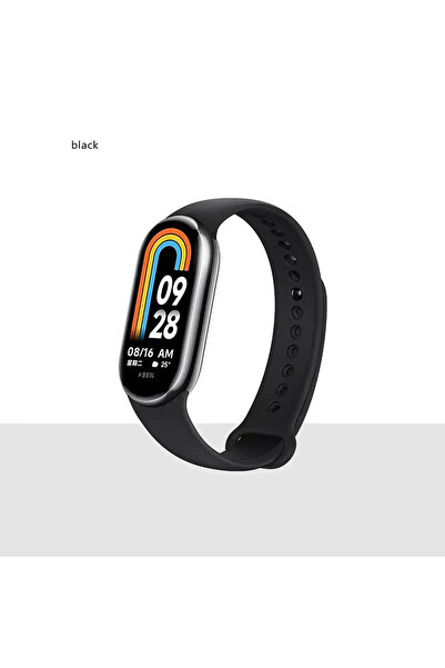 Choice حزام سيليكون أسود لهاتف Mi Band 9 8 حزام NFC رياضي سوار معصم Pulseira ...