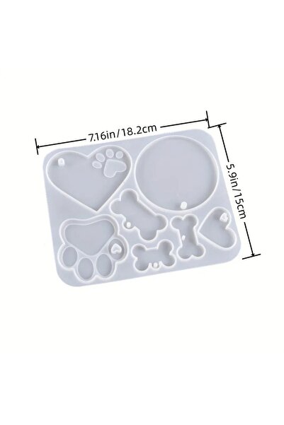 Choice قوالب علامات الحيوانات الأليفة المصنوعة يدويًا من الراتينج الإيبوكسي لعلامات الكلاب، قوالب سلسلة المفاتيح المصنوعة من الراتينج، قوالب السيليكون لعلامات عظام الكلاب