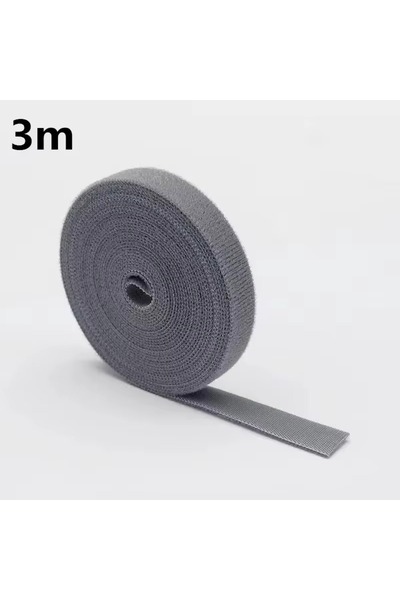 Choice منظم كابلات 3M رمادي 1/5 متر، شريط لف الأسلاك، إدارة الكابلات، سماعات الأذن، الماوس، إدارة الأسلاك، أربطة P