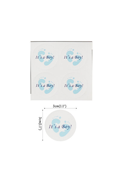 Choice 100pcs Sticker A 100pcs It's A Boy/It's A Girl Round Sticker Labels Ba...