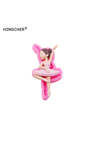 Choice6 قالب سيليكون لفتاة باليه وردية، أدوات خبز كعكة الشوكولاتة، أعمال فنية...