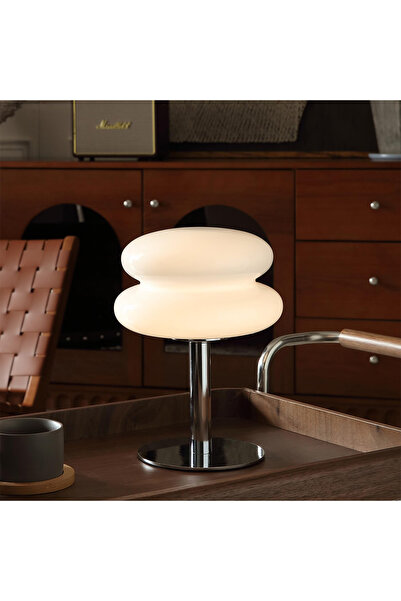 Choice WHITE Dimmable Usb Led Mushroom Table Lamp Mid Century Ambient Desk Ni...