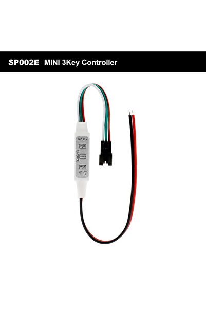 Choice SP002E-2PIN DC5-24V SP002E Mini 3 Keys RGBIC Led Controller For WS2811...