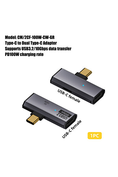 Choice محول USB OTG من النوع C بقدرة 100 وات بسرعة 10 جيجابت في الثانية لنقل ...