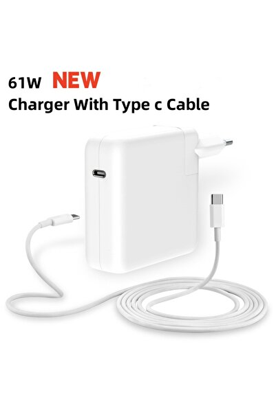 Choice شاحن كمبيوتر محمول 61 وات مع كابل 61 وات 96 وات USB C PD محول طاقة تيار متردد لجهاز MacBook Pro16 15 13 بوصة جديد A