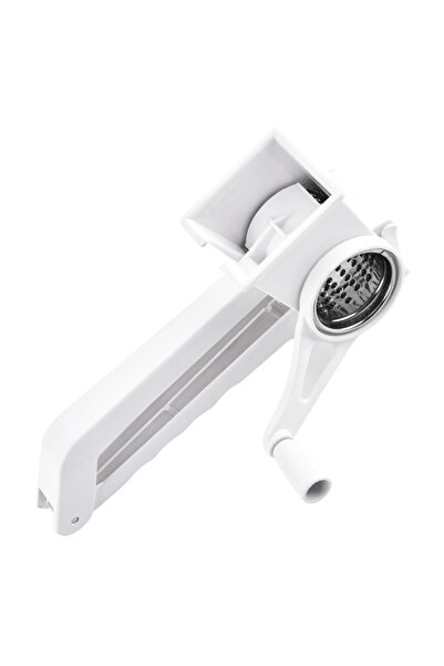 Choice مبشرة جبن دوارة يدوية من البلاستيك والفولاذ المقاوم للصدأ مع مقبض لتقط...