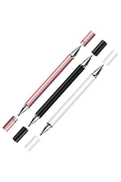 Choice قلم رسم سعوي عالمي 2 في 1 للهواتف الذكية باللون الأسود والأبيض والوردي...