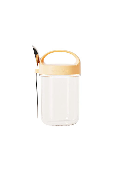 Choice Yellow 430ML New Breakfast Cups Oatmeal Cereal Nut Yogurt Salad Cup Le...