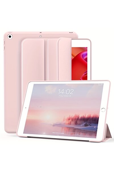 Choice غطاء ذكي مغناطيسي قابل للطي لجهاز iPad 10.2 وردي 2019 2020 2021 الجيل السابع والثامن والتاسع، تريفو