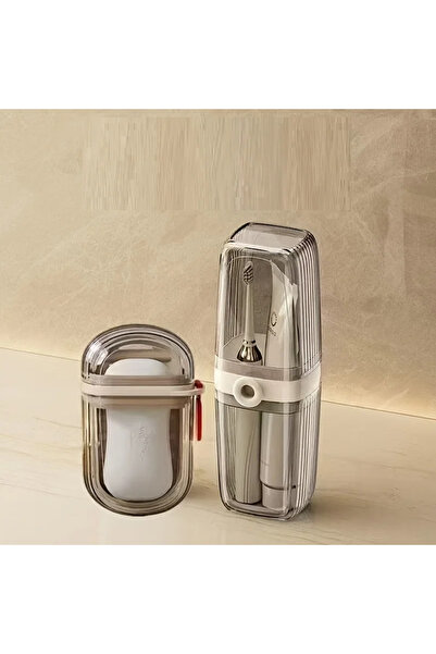 Choice كوب وطبق صابون وحامل صابون محمول وحافظة فرشاة أسنان من البلاستيك المتين، أساسيات السفر، سهل التنظيف