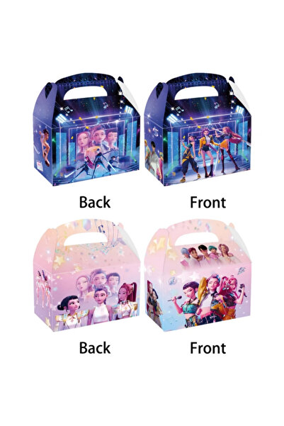 Choice 24PCS Style-A Kpop Demon Hunters Party Favor Treat Boxes Paper Gift Big for Snacks Cookie Candy Pina