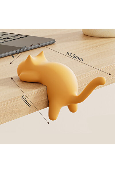 Choice خطافات صفراء على شكل قطة بدون أثر، مشبك حامل حائطي مقاوم للتلف للحقيبة...