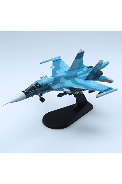 Choice نموذج طائرة مقاتلة Su-34 Fullback مصنوعة من سبائك بمقياس 1/100 للهدايا