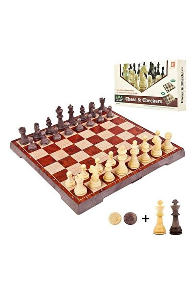 Generic مجموعة شطرنج وداما مغناطيسية 2 في 1