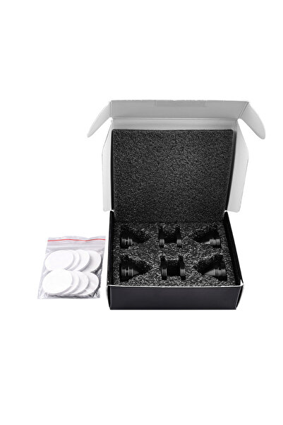 choice2 قاعدة حامل مكبر صوت YYAUDIO Erument-hifi سوداء اللون مكونة من 4 قطع، ...