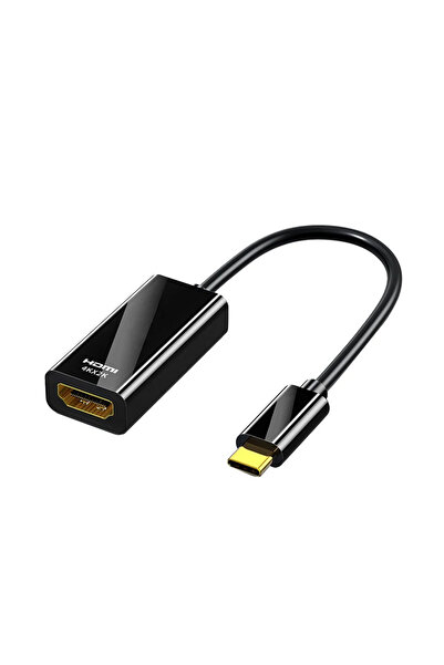 Kebidumei Black Type C to HDMI-compatible Cable USB C to HDMI Converter HD 4K USB 3.1 HDTV Cable Adapter for M