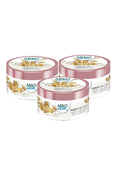 Arko Nem بريبايوتيك، حليب الشوفان، كريم لليدين والجسم - 250 مل × 3 قطع