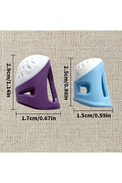 Choice 1 قطعة كبيرة و1 قطعة صغيرة من غطاء حماية إصبع الإبرة العلوية وغطاء حما...