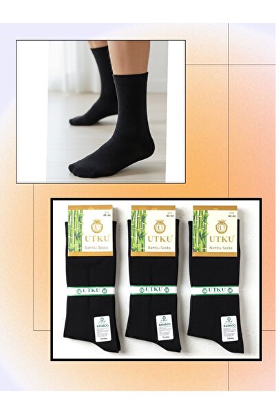Pierre Lines 3 Pairs of Premium Bamboo Men's Socks Stitch-Free