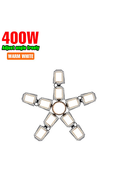 Choice مصباح إضاءة المرآب LED E2 E27 أبيض دافئ 400 وات 220 فولت مصباح كشاف قابل للطي ومصباح سقف قابل للتشوه 110 فولت