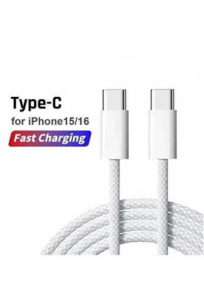 Choice كابل شحن سريع PD 60 واط من النوع C إلى C بطول 2 متر رمادي اللون لأجهزة iPhone 15 16 وXiaomi وOppo وVivo