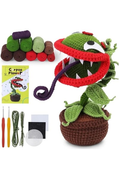 Choice 1 MIUSIE Creative Flower Crochet Kit With Yarn Hand Knitting Christmas...