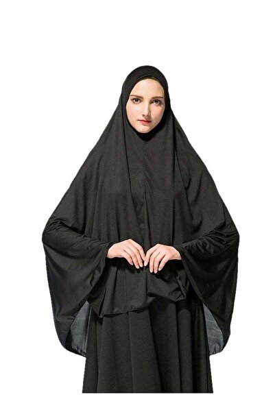 Generic Polyester Blend Long Hijab - Black