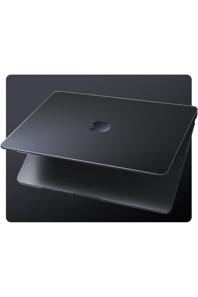 EooCoo Case for MacBook Air 13.6 (M4/M3/M2) Ultra-thin Translucent Matte Hard Shell – Midnight Bla