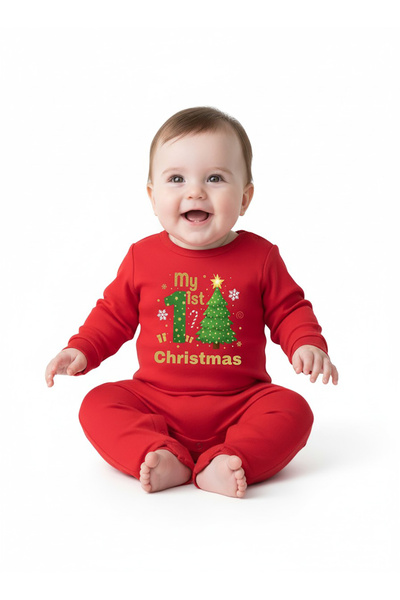 Babyqlo My 1st Christmas Tree and Gift Baby Romper