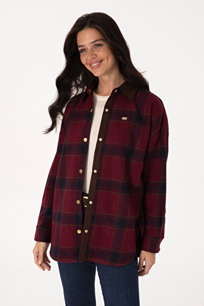 U.S. Polo Assn. Women's Burgundy Long Sleeve Shirt 50317225-Vr177