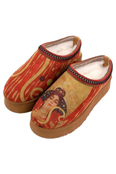 Dogo Women's vegan leather red slipper - shine design