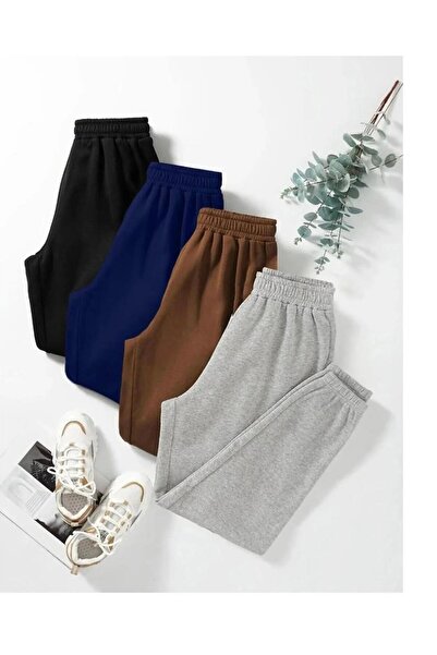 CAST COLLECTİON Pantaloni de trening unisex din bumbac pieptănat, multicolori...