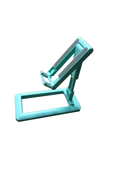 choice2 حامل هاتف سطح المكتب T2 الأخضر القابل للتعديل والطي لأجهزة iPad وiPhone - حامل الكمبيوتر اللوحي على حامل المكتب.