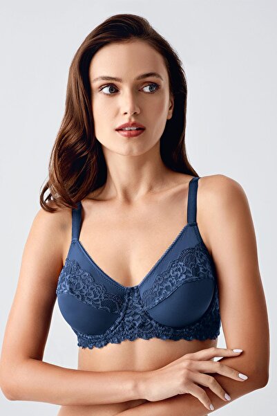 cotonhause Women's Shaping / Sculpting Anthracite Bra – Lace Detailed Shaping Model C2T1N1843