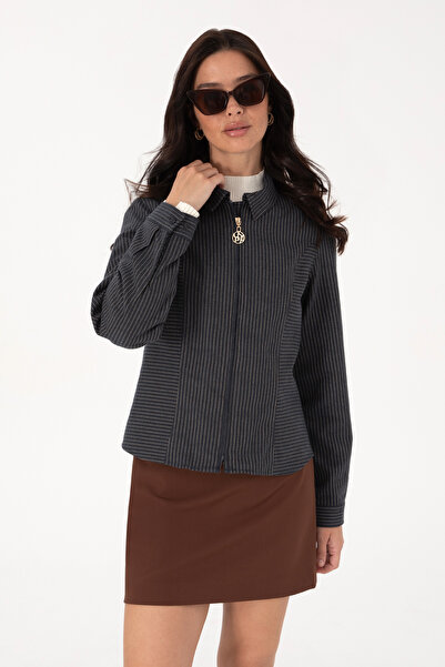 U.S. Polo Assn. Women's Navy Blue Woven Coat 50316368-Vr033