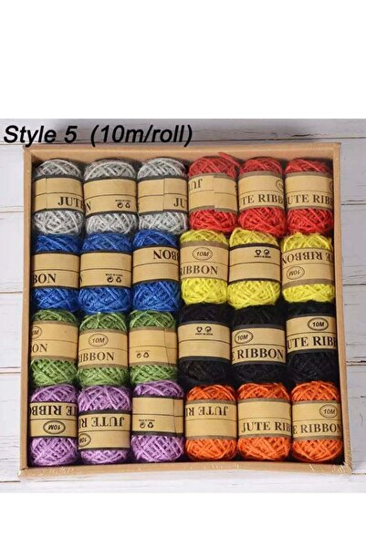 The comprehensive house Multicolor beading cord, 24 rolls/box, dyed threads DIY, handmade gift decoration