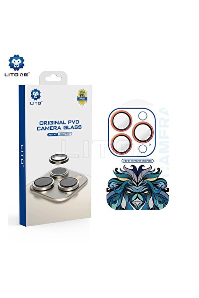 Lito Anti-Reflective iPhone 17 Pro/17 Pro Max Kamera Koruyucu Orange